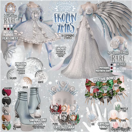 :MoonAmore: Frozen Xmas / Snowglobe Boots (ICE)