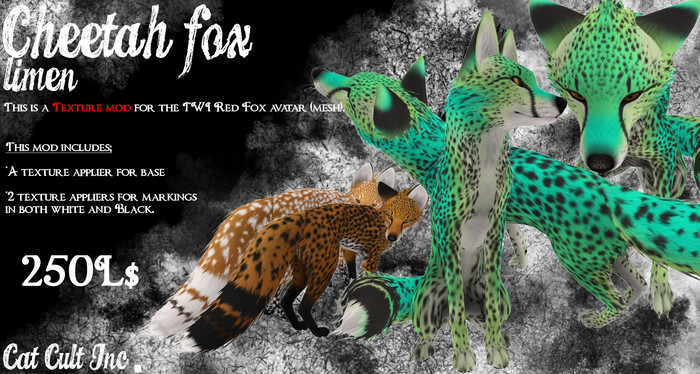 Cat Cult Inc. Cheetah Fox Limen (boxed)
