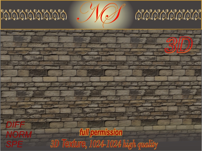 N_s 3d texture stone wall SW_011