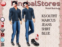 KS OUTFIT MARCUS JEANS&SHIRT BLUE