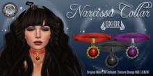 OXIDE Narcissa Collar ORIGINAL MESH - FATPACK for the price of ONE - Texture Change HUD