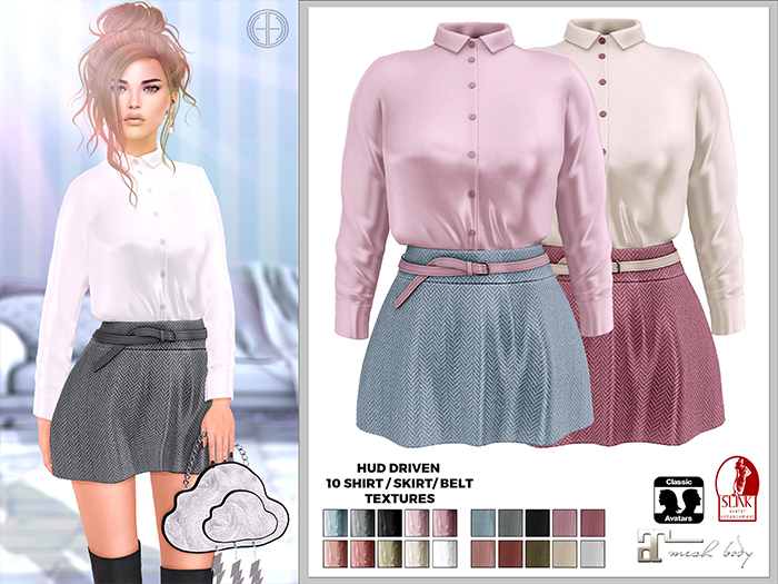 [hh] Eve Skirt'n Blouse HERRINGBONE PACK