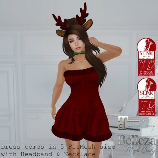 .::Sweet little Things::. Reindeer Outfit Red