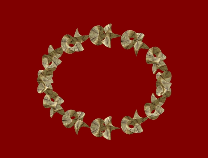 Gold shape bracelet - boxed
