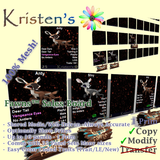 Kristen's @ - Fawns Media Sales Board