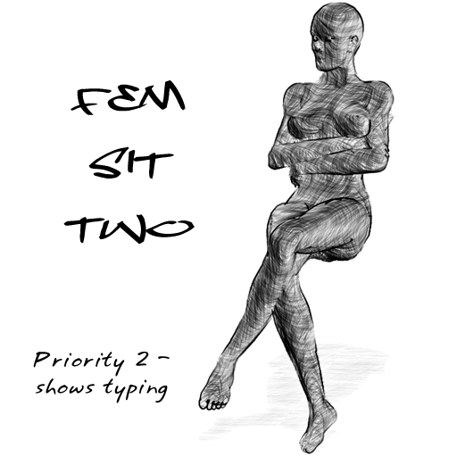 female sit 2 w/typing