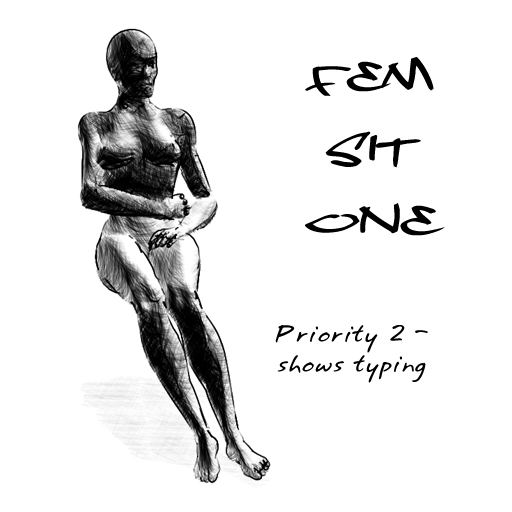 female sit 1 w/typing