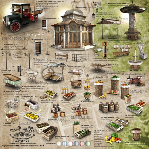 28 - 8f8 - Green Grocers _ Eggplant Set