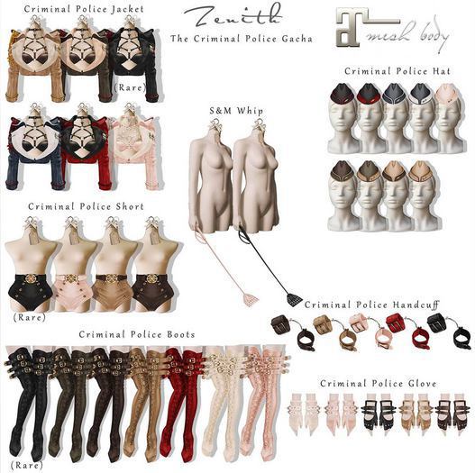 =Zenith=Criminal Police HandCuff (Rose)