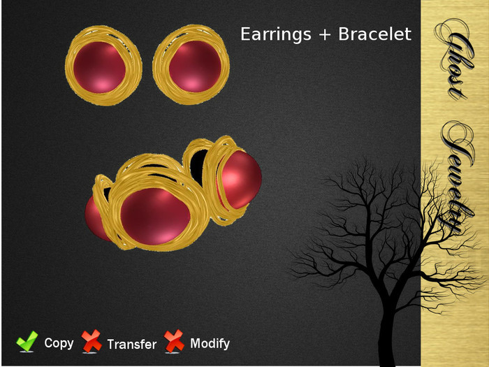 -:GJ:- Earrings+Bracelt - 1