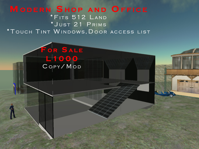 Shop/Office Low 21 prims Full copy/Mod