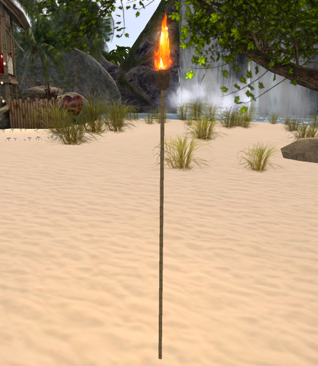 Tiki Torch w/ Luna Moth, v1d [BOXED]