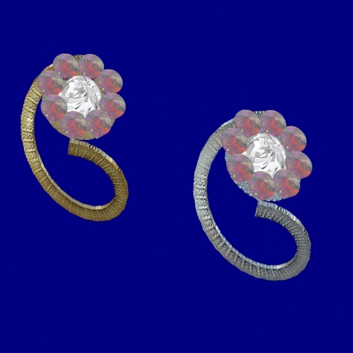 Diamond/Opal cluster rings - boxed