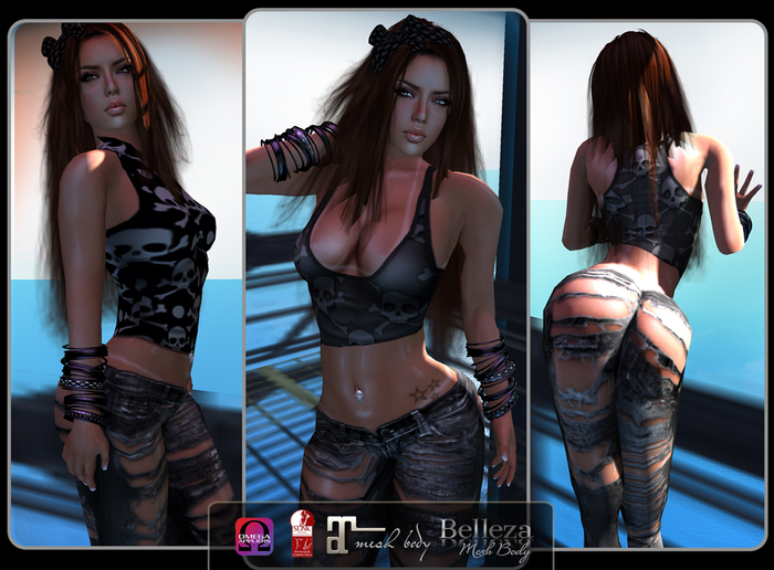 * TRIBAL BAMBOO * ROCKSTAR GIRL II - Black - Complete Outfit