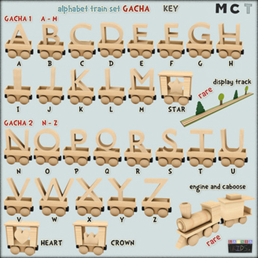LK ~ alphabet train set Q car