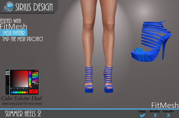 Sirius Design Summer Heels 2 TMP With Color Hud Boxed