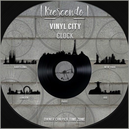 [Krescendo] Vinyl City Clock - Rio De Janeiro