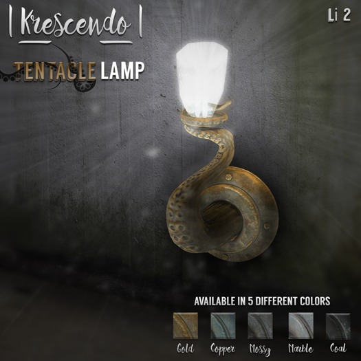 [Krescendo] Tentacle Lamp - Gold