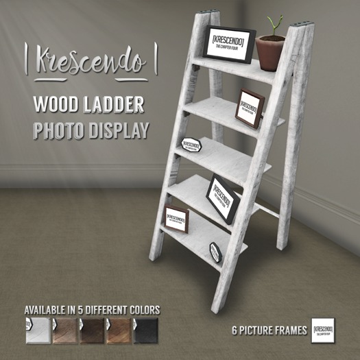 [Kres] Ladder Photo Display - Wood