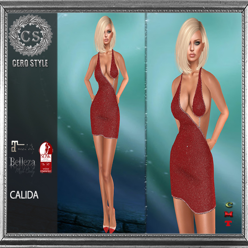CERO STYLE Calida Dress Red