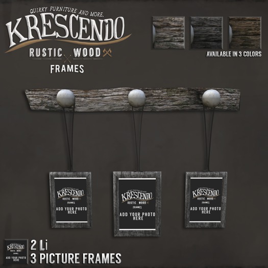 [Kres] Rustic Wood Frames - Chestnut