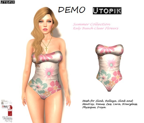 Demo Beach Summer Collection Clear Flowers