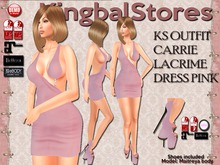 250 KS OUTFIT CARRIE LACRIME DRESS PINK