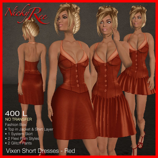 Vixen Short Dresses - Red