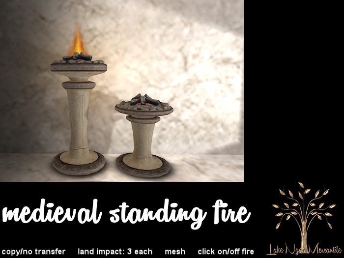 :FA: Medieval standing fire [brown trim]