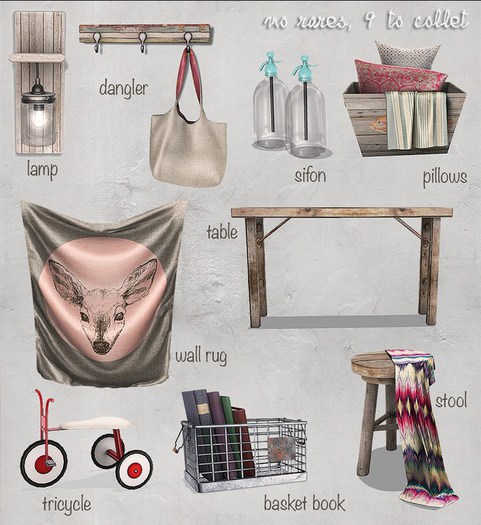 *Tentacio* deer decor. stool