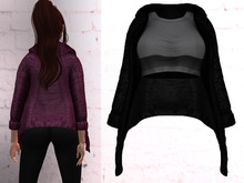TF: Jill Jacket & Crop Top Black