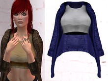 TF: Jill Jacket & Crop Top Blue