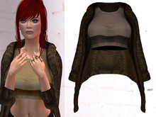 TF: Jill Jacket & Crop Top Brown