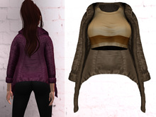 TF: Jill Jacket & Crop Top Light Brown