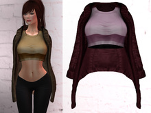 TF: Jill Jacket & Crop Top Red