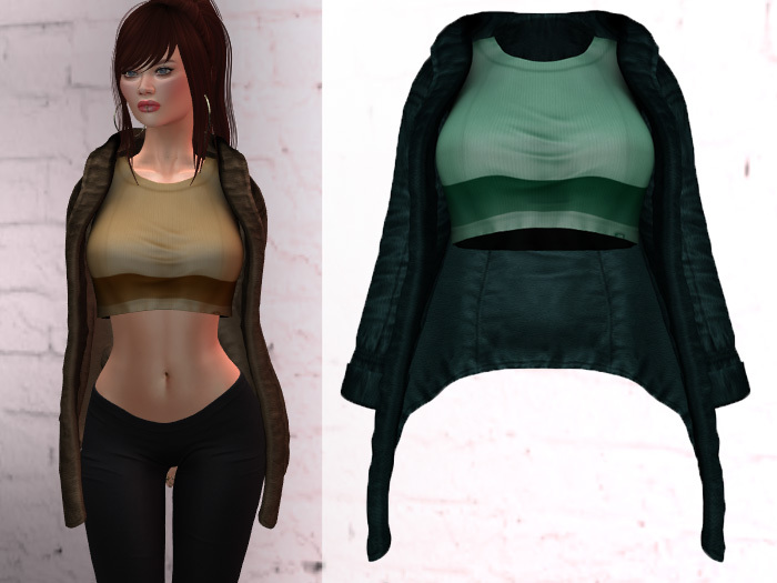 TF: Jill Jacket & Crop Top Teal
