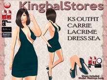 250 KS OUTFIT CARRIE LACRIME DRESS SEA