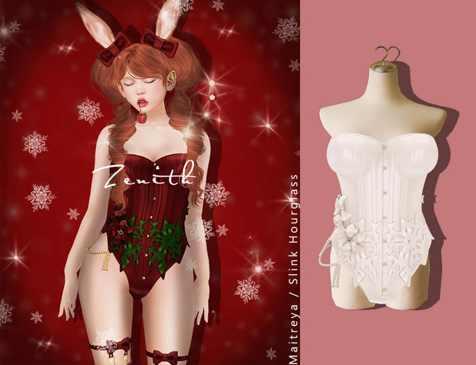 *The Mystic* Gothic Flower Corset (Milk)