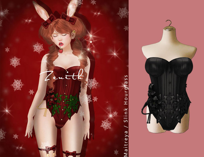 *The Mystic* Gothic Flower Corset (Black)