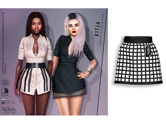 KITJA - Fam Skirt 2 BLACK