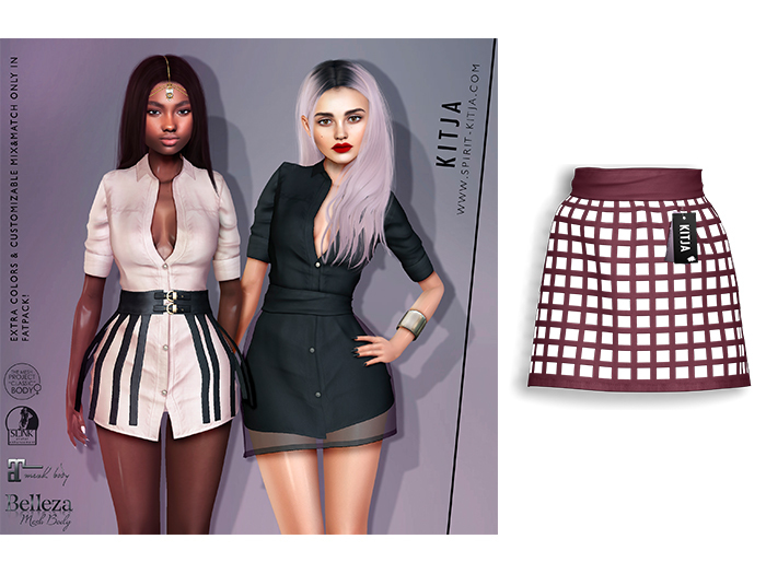 KITJA - Fam Skirt 2 VINOUS