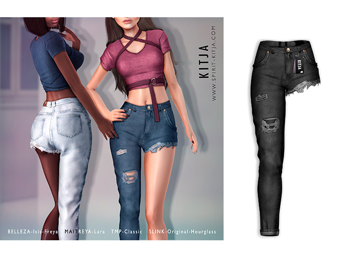 KITJA - Tessa Jeans BLACK