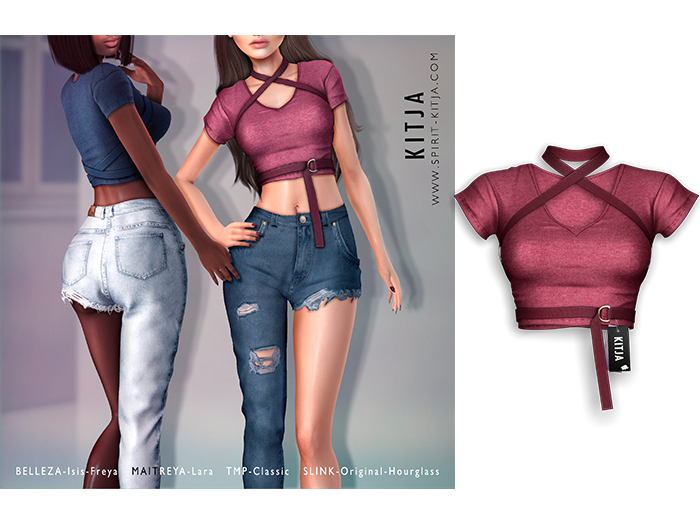 KITJA - Tessa Top VINOUS