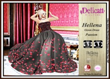 #PROMO#Delicatt Couture  -Hellena Dress Gown  -Passion