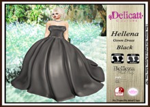 #PROMO#Delicatt Couture  -Hellena Dress Gown  -Black