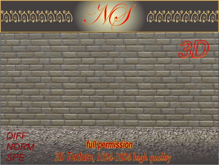 N_s 3d texture Brickwork BW004