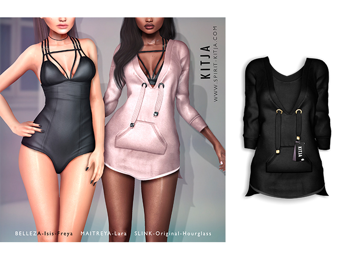 KITJA - Fiona Sweatdress BLACK