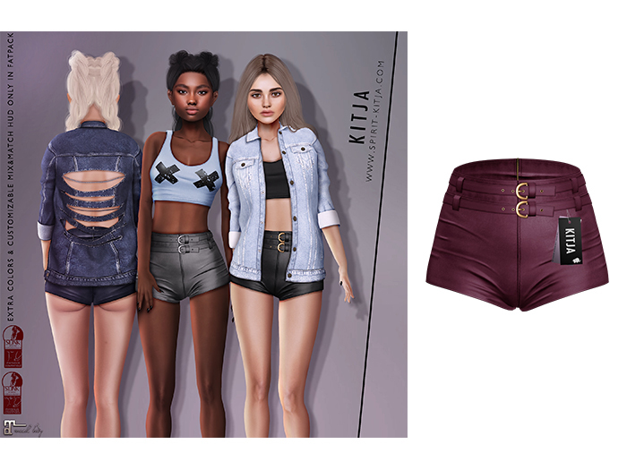 KITJA - Catty Shorts VINOUS