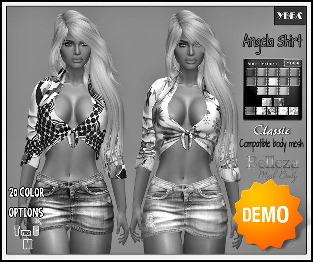 *Ydea*  Angela Shirt  Multicolor Demo