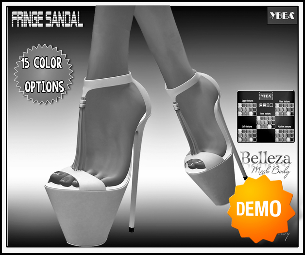 *Ydea*  Fringe Sandal Multicolor Demo